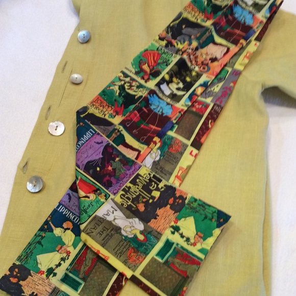 Ladies linen jacket, with free silk scarf. - Picture 7 of 7